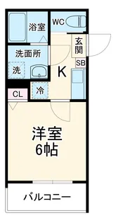 GRADUS狭山ヶ丘Ⅱ【1階】の間取り