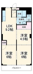 つげビル【203号室】の間取り