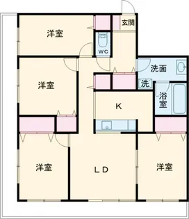 ヴェルアージュ小山【1202号室】の間取り