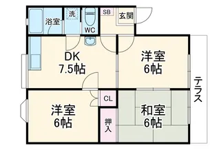 シャリエユウセイⅠ【2階】の間取り