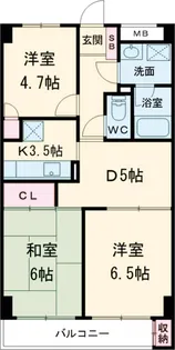 アーク新百合ヶ丘【3階】の間取り