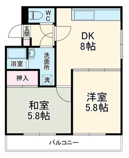 千本エレガンス【4階】の間取り