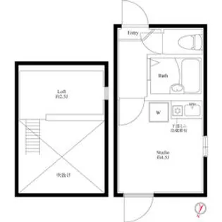ブリリアント北千住【3階】の間取り