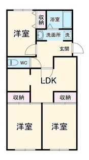コリーヌ厚木【310号室】の間取り