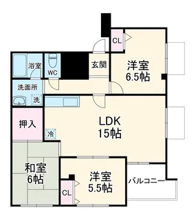 ベルメゾン【701号室】の間取り