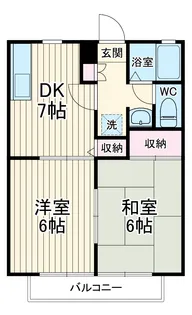 ファミール溝口【201号室】の間取り