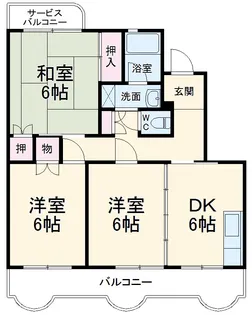 カサベルデ額田【302号室】の間取り