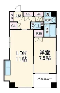 K.H.E【5階】の間取り