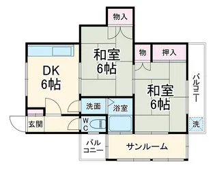 髙山ビル【201号室】の間取り