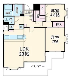 knot妙蓮寺【101号室】の間取り