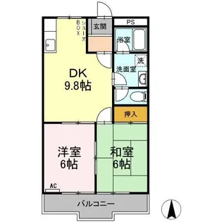 ニューリタンス【3階】の間取り