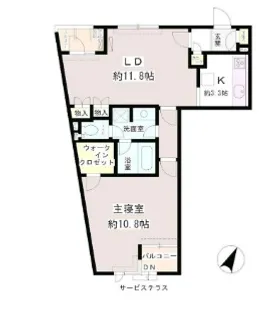 パティオス11番街【2階】の間取り