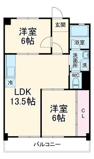 第3ヒルハイツ桃山【302号室】の間取り