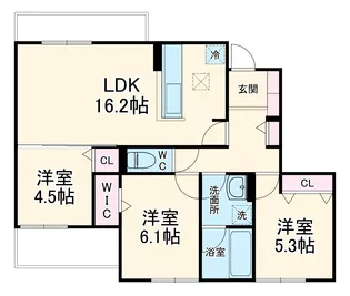 アドゥシール荘園【1階】の間取り