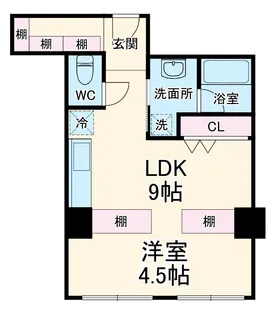 ラクメンビル【4階】の間取り