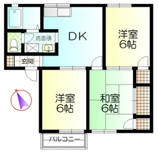 シャトル神戸【1階】の間取り