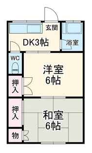 小柳荘【206号室】の間取り