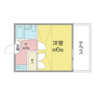 TMハウス【104号室】の間取り