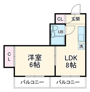パークス熊谷【501号室】の間取り