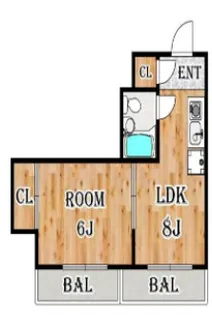 パークス熊谷【601号室】の間取り