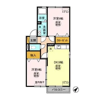 アヴァンティ A【2階】の間取り