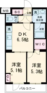 ルフレ世田谷ノール【1階】の間取り