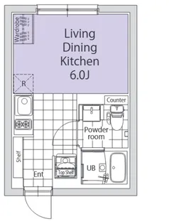 TASUKI杉並高井戸【203号室】の間取り