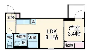 robot home 西大宮Ⅱ【2階】の間取り