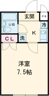 清水学生会館A館【2階】の間取り