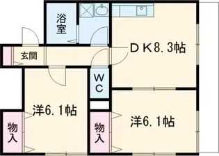 メゾン小西【103号室】の間取り