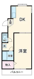 サンライズ都賀【2階】の間取り