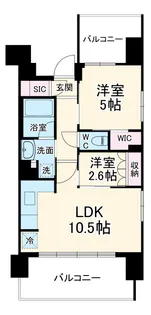 ブランシエスタ新丸子リバーフロント【3階】の間取り