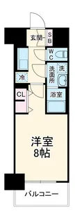 S-RESIDENCE四日市市堀木amante【604号室】の間取り