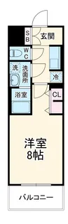 S-RESIDENCE四日市市堀木amante【6階】の間取り