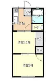 サンフラワーハイツ【1階】の間取り