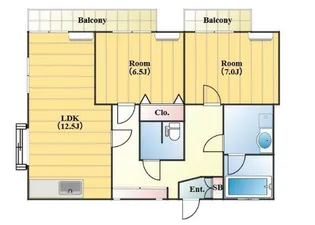 アレイ・プレジオ【2階】の間取り