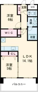 サンエクステリア24【8階】の間取り