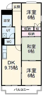 ソジュール【4階】の間取り
