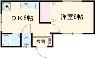 ハイツ雨宮【201号室】の間取り
