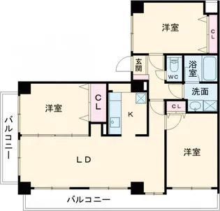 グリーンフィールド大山【2階】の間取り