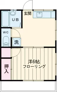 清水第二コーポ【105号室】の間取り