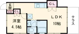 小菅レジデンス【1階】の間取り