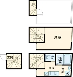 LAVA TOWER #メゾネット #専用屋上 #西巣鴨 #豊島区【3階】の間取り