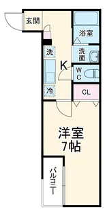 オーガスタ草加【3階】の間取り