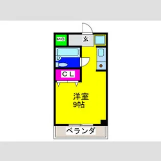 サンヒルズ和泉【203号室】の間取り