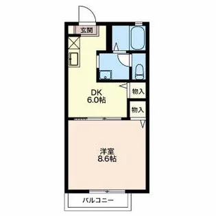 ヴィラノーツB【2階】の間取り