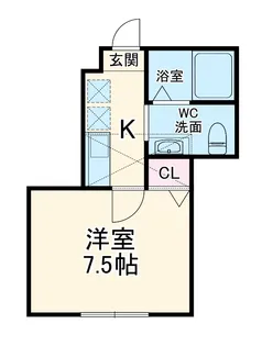 Lunaris Ebina【1階】の間取り