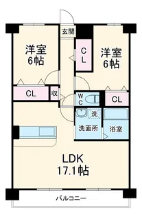 ヒルザコートⅡ【1階】の間取り