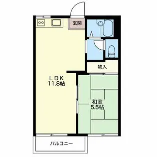 フォレストタウンA【2階】の間取り