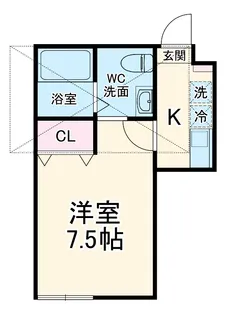 Lunaris Ebina【1階】の間取り